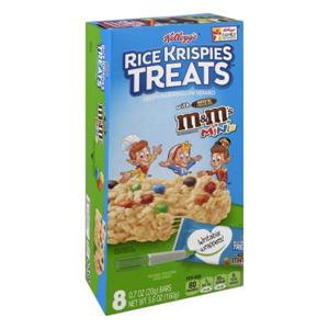 Rice Krispies Treats Treats, with M&M Minis Chocolate Candies