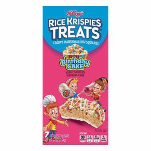 Rice Krispies Treats Crispy Marshmallow Squares, Birthday Cake