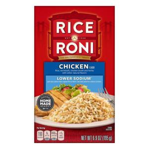 Rice A Roni Food Mix, Lower Sodium, Chicken Flavor