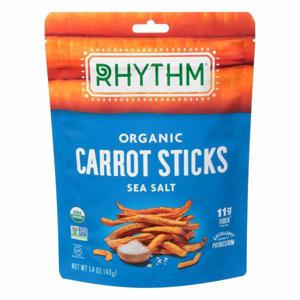 Rhythm Superfood Carrot Sticks, Organic, Sea Salt