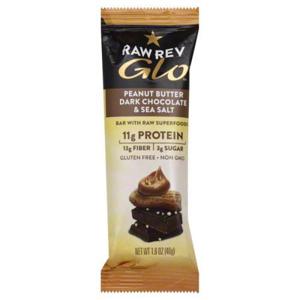 Raw Revolution Glo Bar, Peanut Butter Dark Chocolate & Sea Salt