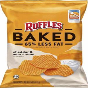 Ruffles Baked Potato Chips , Cheddar & Sour Cream Flavored