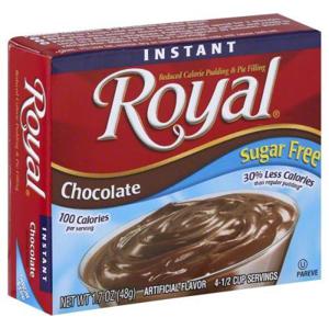 Royal Pudding & Pie Filling, Instant, Reduced Calorie, Sugar Free, Chocolate