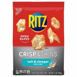 Ritz Potato and Wheat Chips, Salt & Vinegar, Crisp & Thins