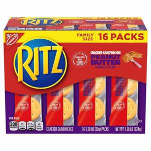 Ritz Cracker Sandwiches, Peanut Butter, Family Size