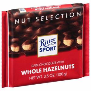 Ritter Sport Dark Chocolate, with Whole Hazelnuts