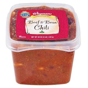 Wegmans Beef & Bean Chili, FAMILY PACK