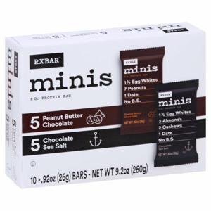 RXBAR Protein Bar, Peanut Butter Chocolate/Chocolate Sea Salt, Minis