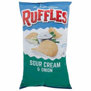 Ruffles Potato Chips, Sour Cream & Onion Flavored