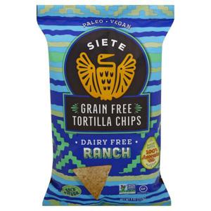 Siete Tortilla Chips, Grain Free, Ranch