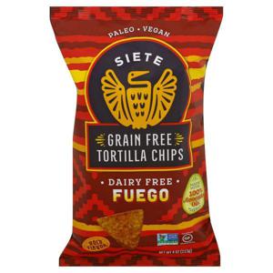 Siete Tortilla Chips, Grain Free, Fuego