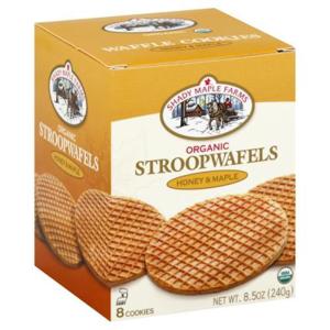 Shady Maple Farms Stroopwafels, Organic, Honey & Maple