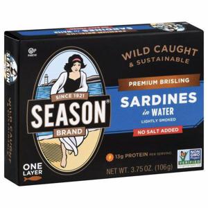 Season Sardines in Water, Premium Brisling