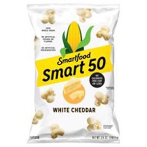 Smartfood Smart 50 Popcorn, White Cheddar