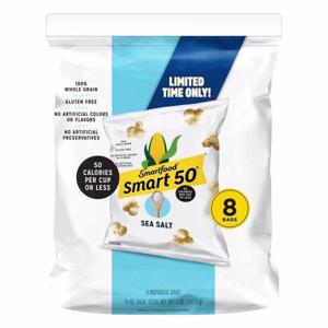 Smartfood Smart 50 Popcorn, Sea Salt