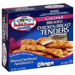 Bell & Evans Chicken Breast Tenders, Breaded, Coconut