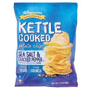 Wegmans Sea Salt & Cracked Pepper Flavored Kettle Cooked Potato Chips