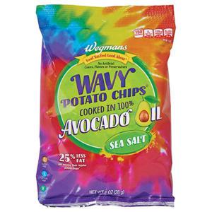 Wegmans Wavy Sea Salt Potato Chips Cooked in 100% Avocado Oil