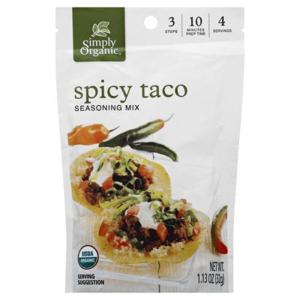 Simply Organic Seasoning Mix, Spicy Taco