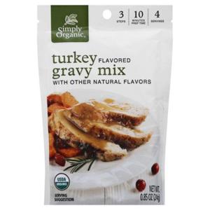 Simply Organic Gravy Mix, Turkey Flavored