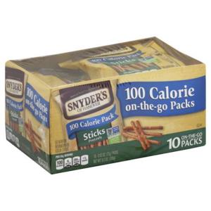 Snyder's Pretzels, Sticks, 100 Calorie On-The-Go Packs