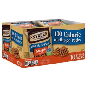 Snyder's Pretzels, Snaps, 100 Calorie, On-the-Go Packs