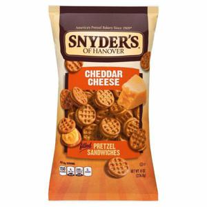 Snyder's Pretzel Sandwiches, Filled, Cheddar Cheese