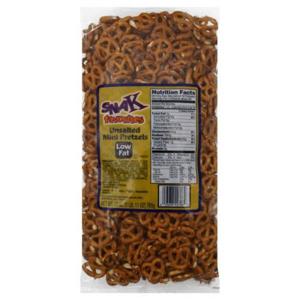 Snak Favorites Pretzels, Low Fat, Mini, Unsalted