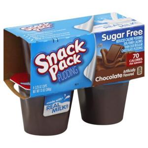 Snack Pack Pudding, Sugar Free, Chocolate