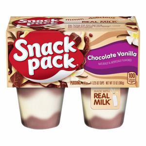 Snack Pack Pudding, Chocolate Vanilla