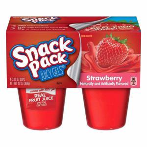 Snack Pack Juicy Gels, Strawberry, 4 Pack