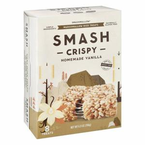 Smash Rice Treats, Homemade Vanilla, Crispy, 8 Pack