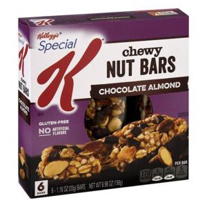 Special K Nut Bars, Chocolate Almond, Chewy