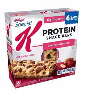 Special K Bars Kellogg's Special K Protein Snack Bars, Fruit & Salted Nut, 6ct 7.38oz