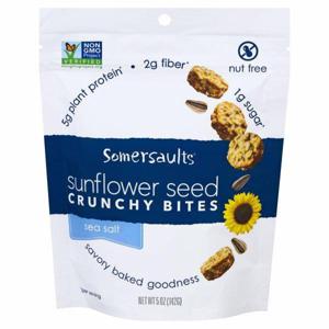 Somersaults Crunchy Bites, Sunflower Seed, Sea Salt