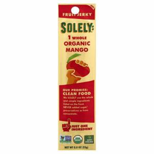 Solely Fruit Jerky, Organic, Mango