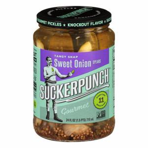 SuckerPunch Gourmet Pickles, Spears, Sweet Onion