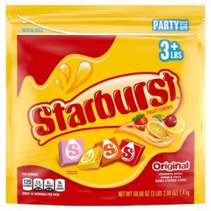 Starburst Original Fruit Chews Candy Party Size Resealable