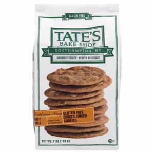 Tate's Bake Shop Cookies, Gluten Free, Ginger Zinger