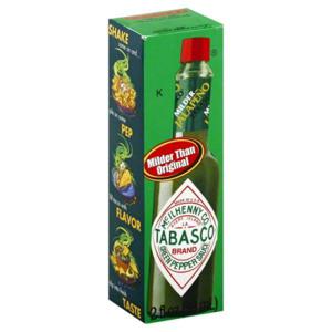 Tabasco Pepper Sauce, Green, Milder-Jalapeno