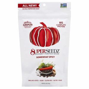 SuperSeedz Pumpkin Seeds, Gourmet, Somewhat Spicy