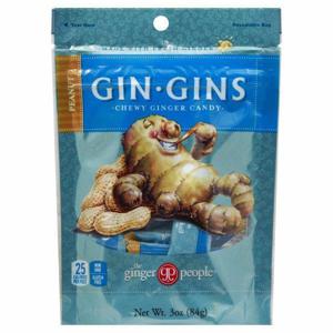 The Ginger People Gin Gins Ginger Candy, Chewy, Peanut