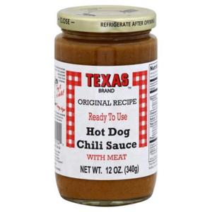 Texas Brand Chili Sauce, Hot Dog, with Meat, Original Recipe