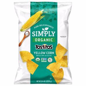 Tostitos Tortilla Chips with Sea Salt, Organic, Yellow Corn, Simply