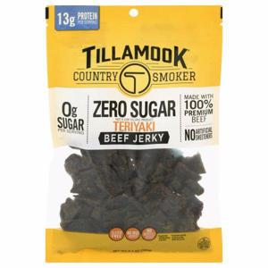 Tillamook Country Smoker Beef Jerky, Zero Sugar, Teriyaki