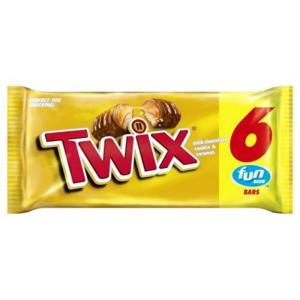 Twix Cookie Bars, Milk Chocolate Cookie & Caramel, Fun Size