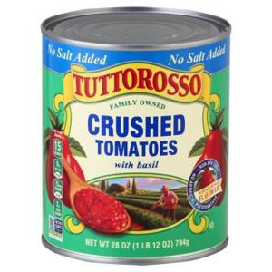 Tuttorosso Tomatoes, with Basil, No Salt Added, Crushed