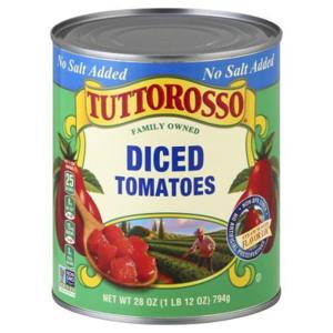 Tuttorosso Tomatoes, No Salt Added, Diced