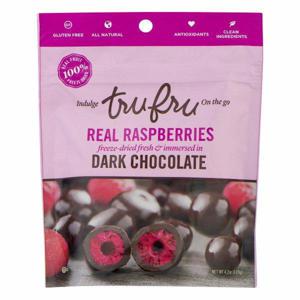 TRU FRU Real Raspberries, Dark Chocolate