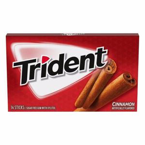 Trident Gum with Xylitol, Sugar Free, Cinnamon